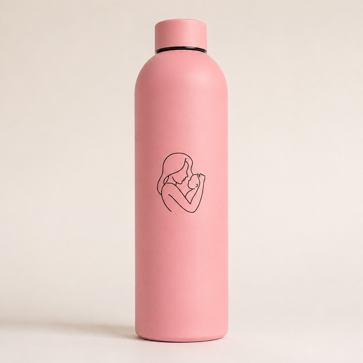 Pink 750ml KJ The Label Mum and Baby drink bottle